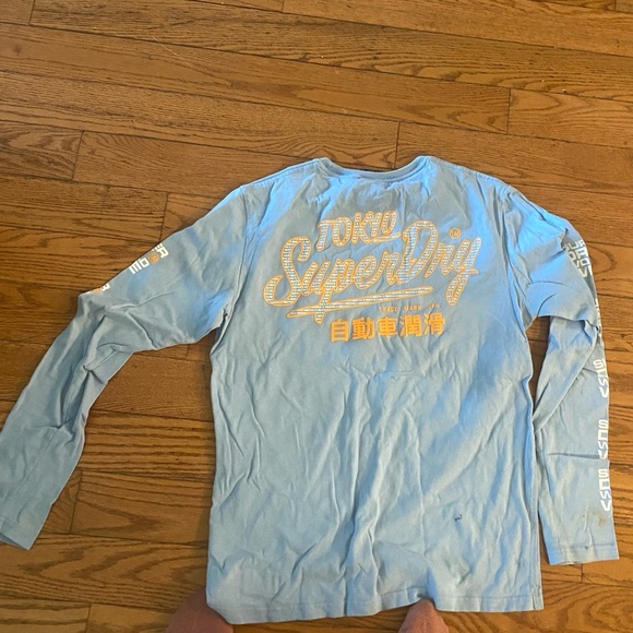 BABY BLUE TOKYO SMOKE LONG SLEEVE: LARGE - Picture 2 of 4